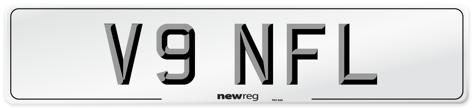 V9 NFL Number Plate from New Reg